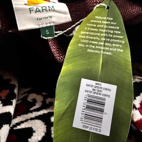 FARM Rio Stripes Winter Tapestry Knit Skirt - Picture 9 of 10